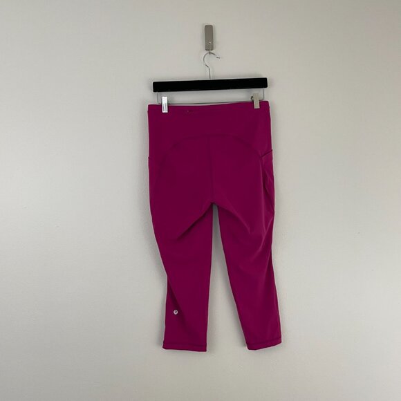 Lululemon Swift Speed High Rise Crop 21" Leggings Wild Berry Size 10 - Picture 2 of 7